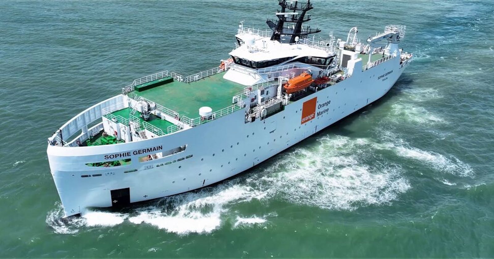 French telecom giant Orange SA has unveiled its latest vessel to help maintain global internet connectivity.