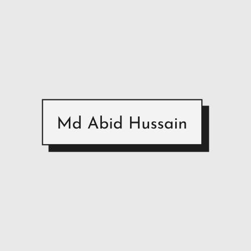 Md Abid Hussain's blog