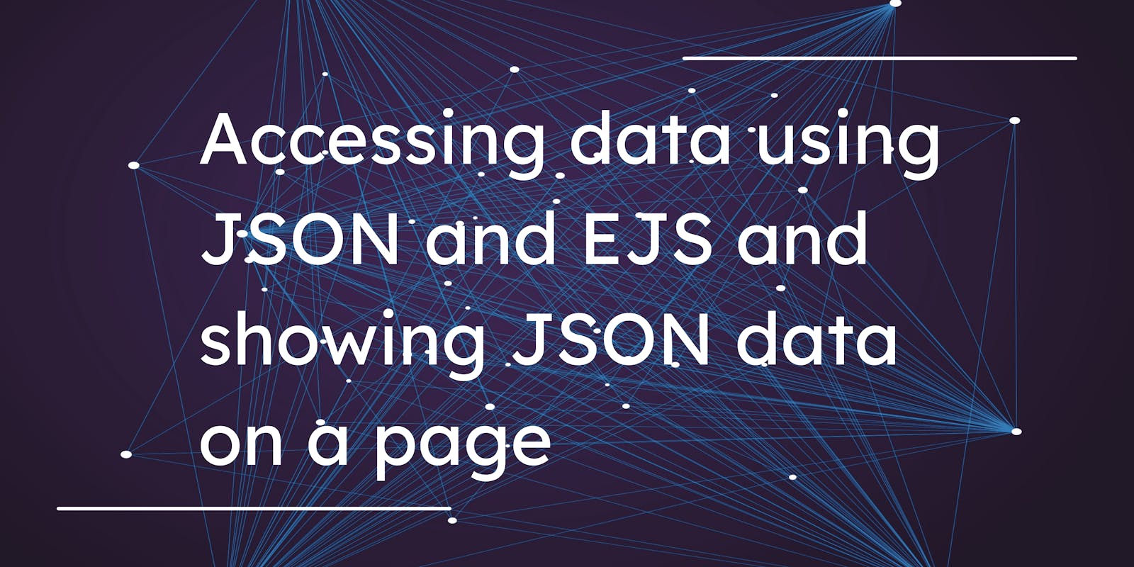 How to access and use JSON