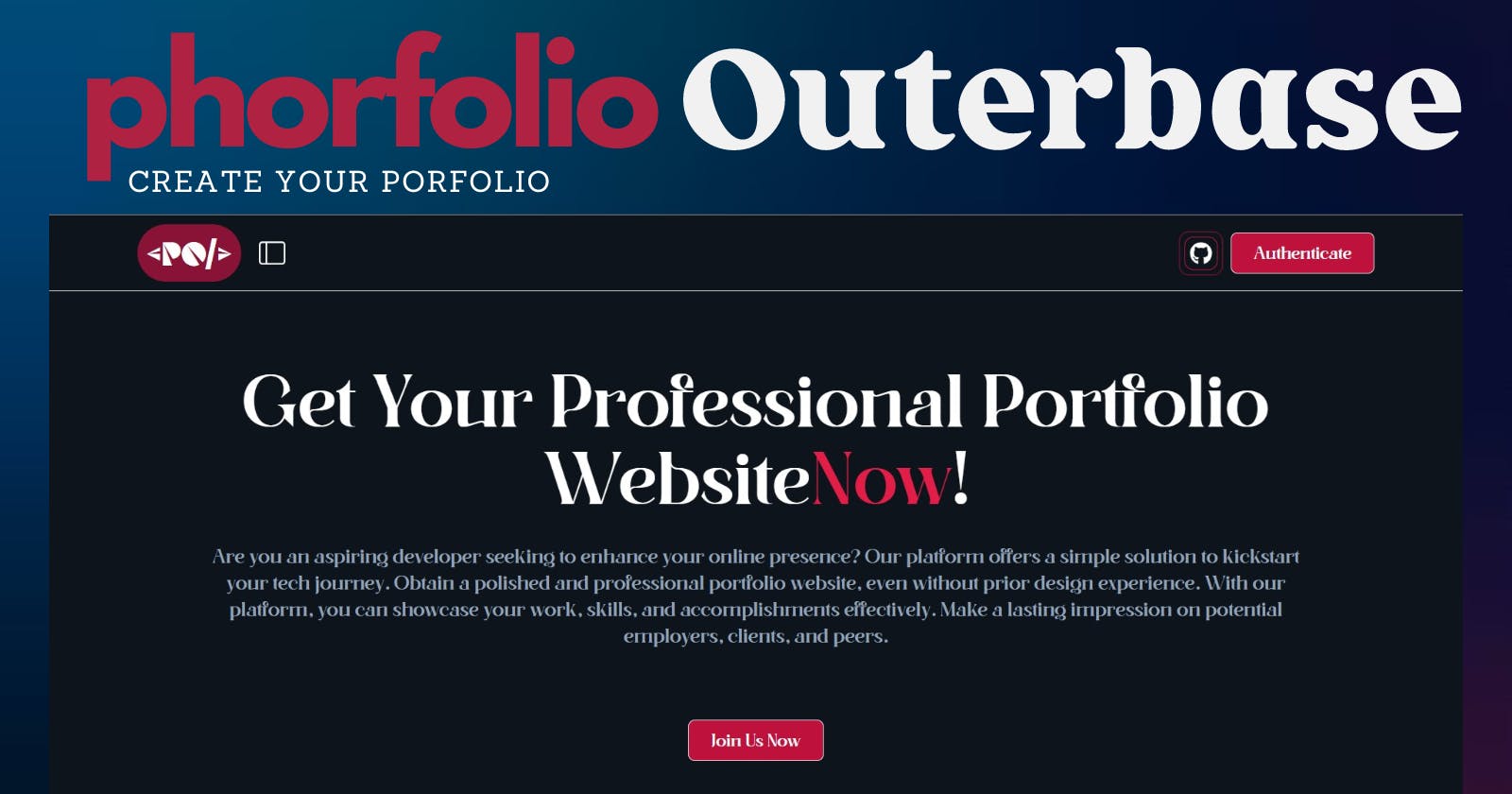 Phorfolio: Your Gateway to a Professional Developer Portfolio