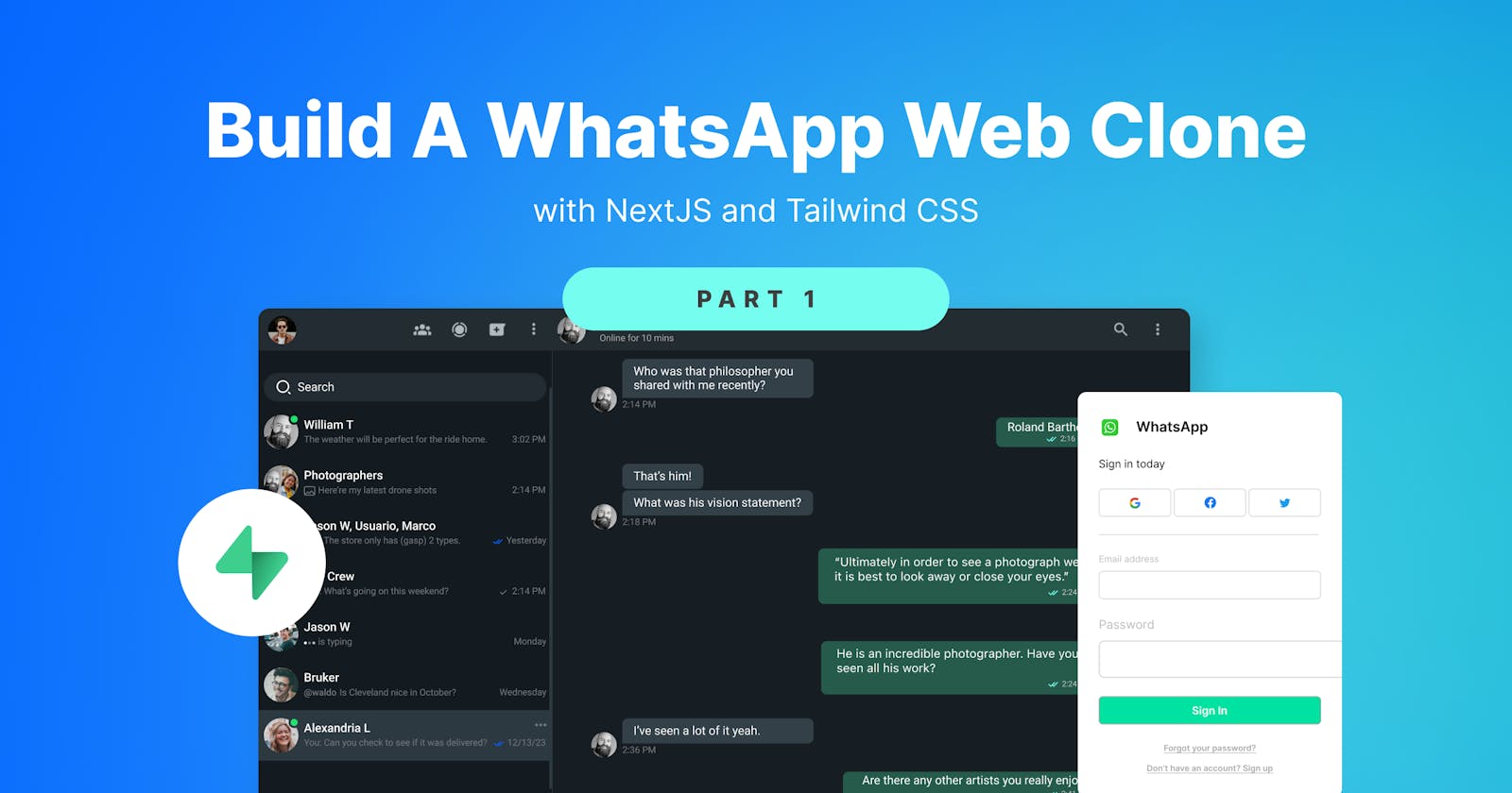 WhatsApp Web Clone Part 1: User Authentication & Chat