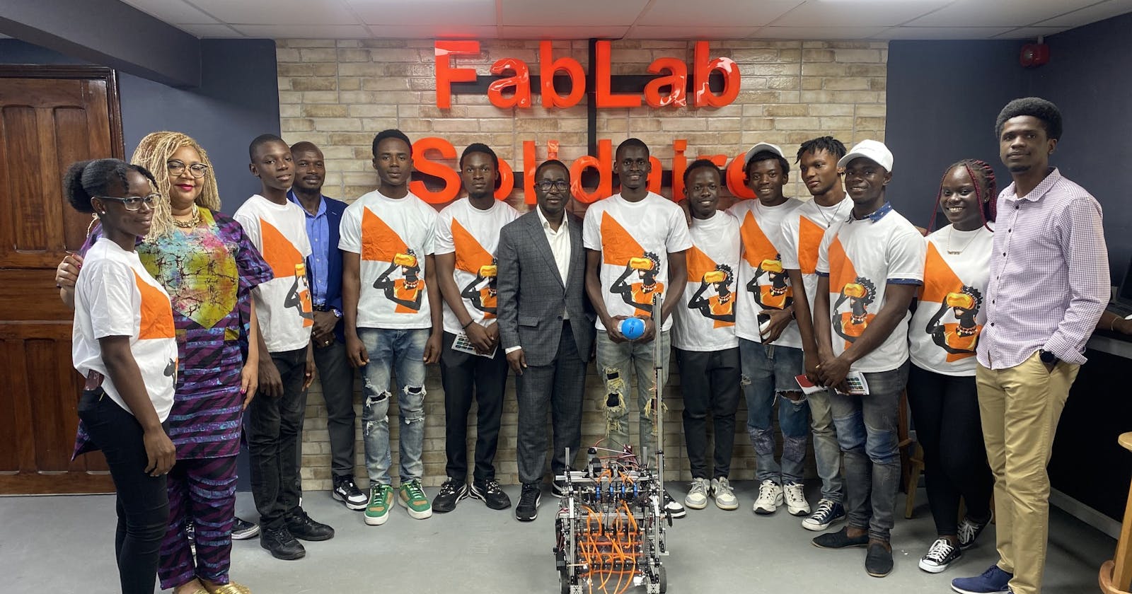 Orange Liberia CEO Jean Marius Yao supports Team Liberia for the 2023 FIRST Global Challenge.