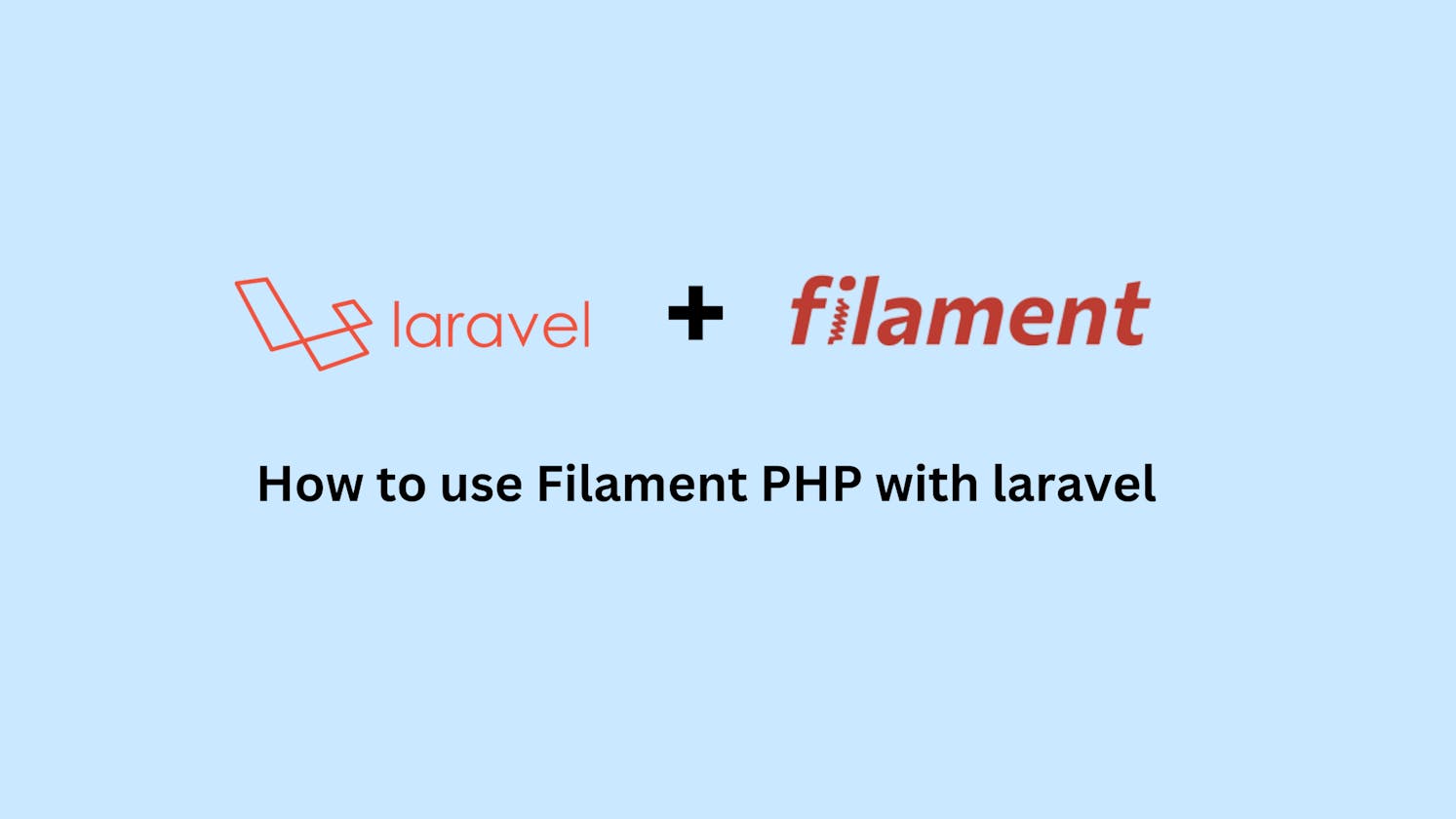How to use Filament PHP with laravel