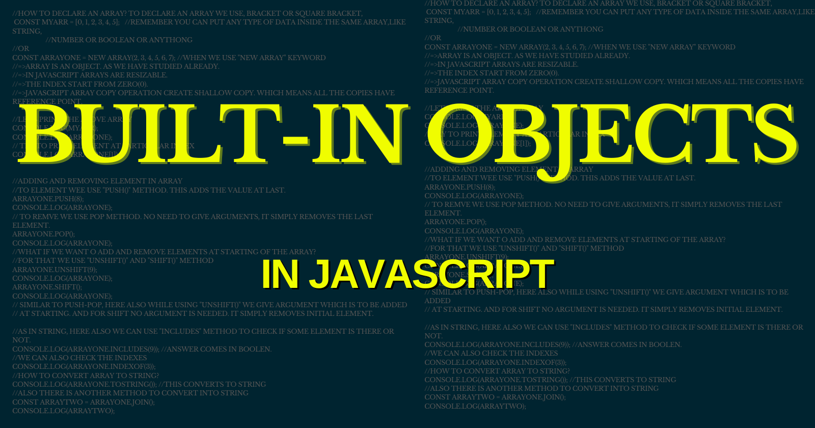 What Are Built-in Objects in JavaScript?