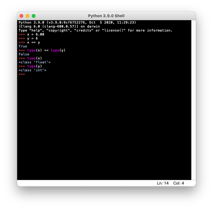 python idle code example