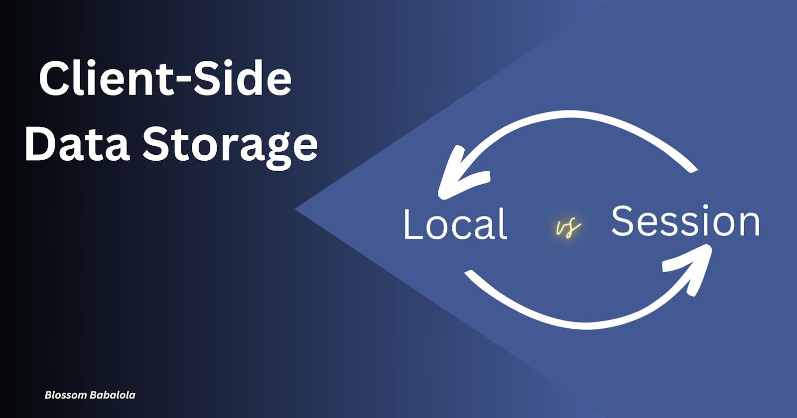Data Storage on the client side: local storage and session storage