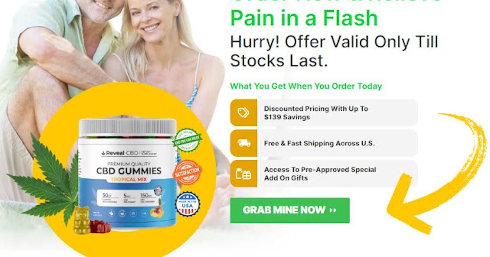 Reveal CBD Gummies Reviews: *ENERGIZE HEALTH* Best Way Pain Relief!