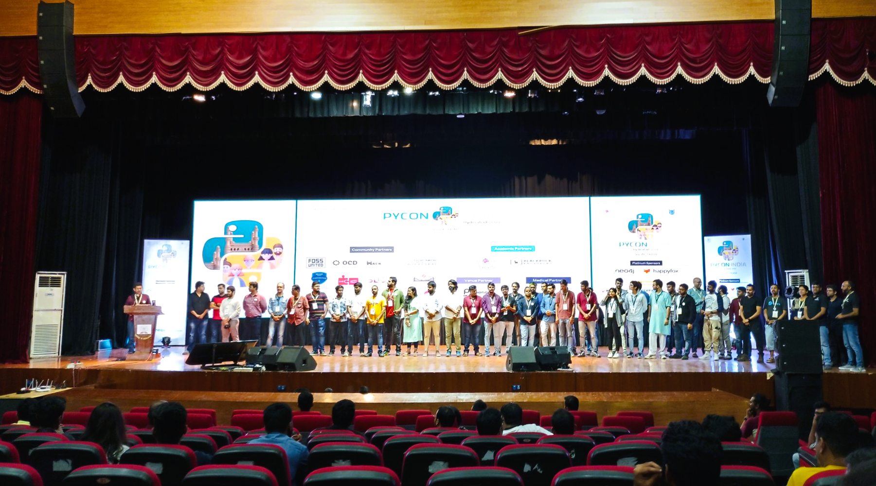 Volunteers at PyCon India 2023.