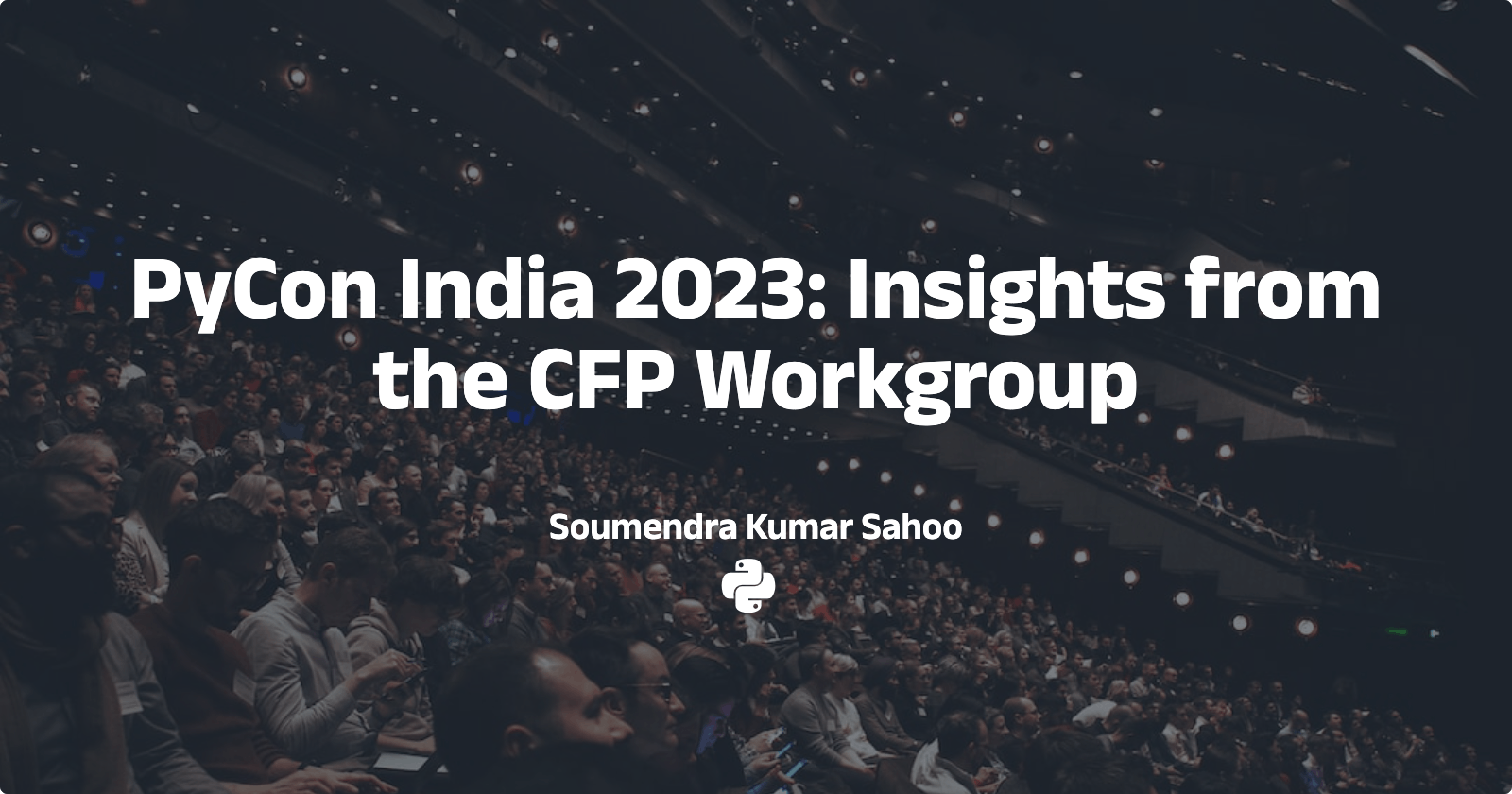 PyCon India 2023: Insights from the CFP Workgroup