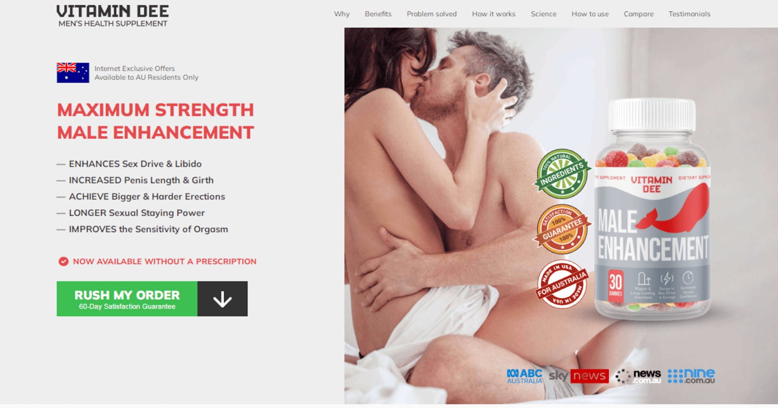 Vitamin Dee Male Enhancement Gummies Reviews (Male Growth Activator) Shocking Scam Really Works Report Read Ingredients That Works?