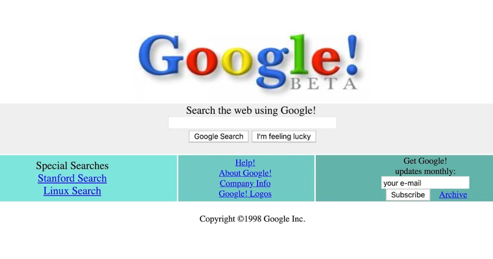 Google @ 25 : The Search box