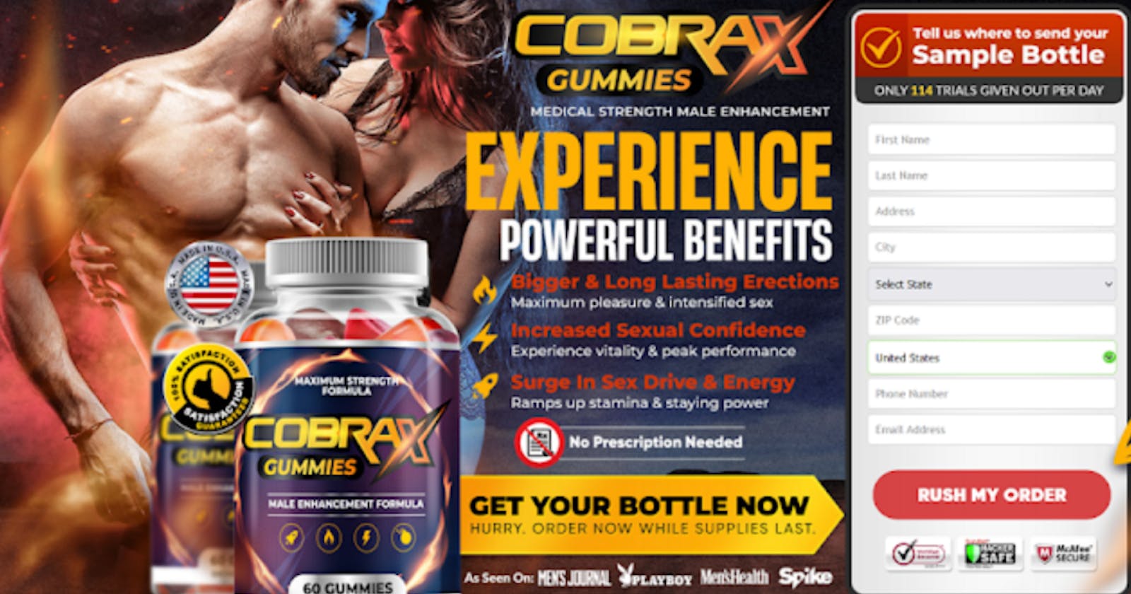 Cobra X Gummies - Get *Effective Results, Price & Details​