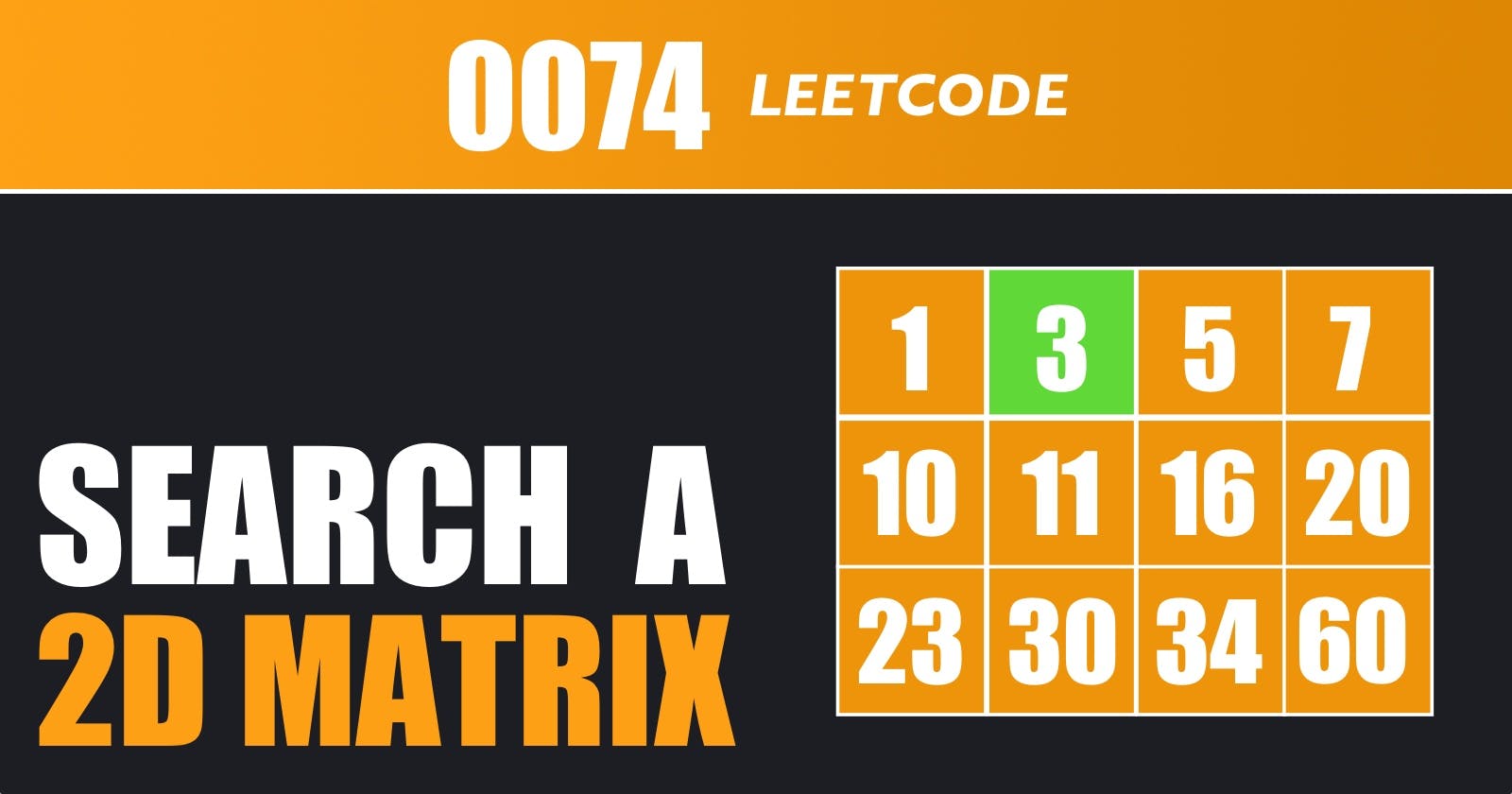Search a 2D Matrix - Leetcode 74