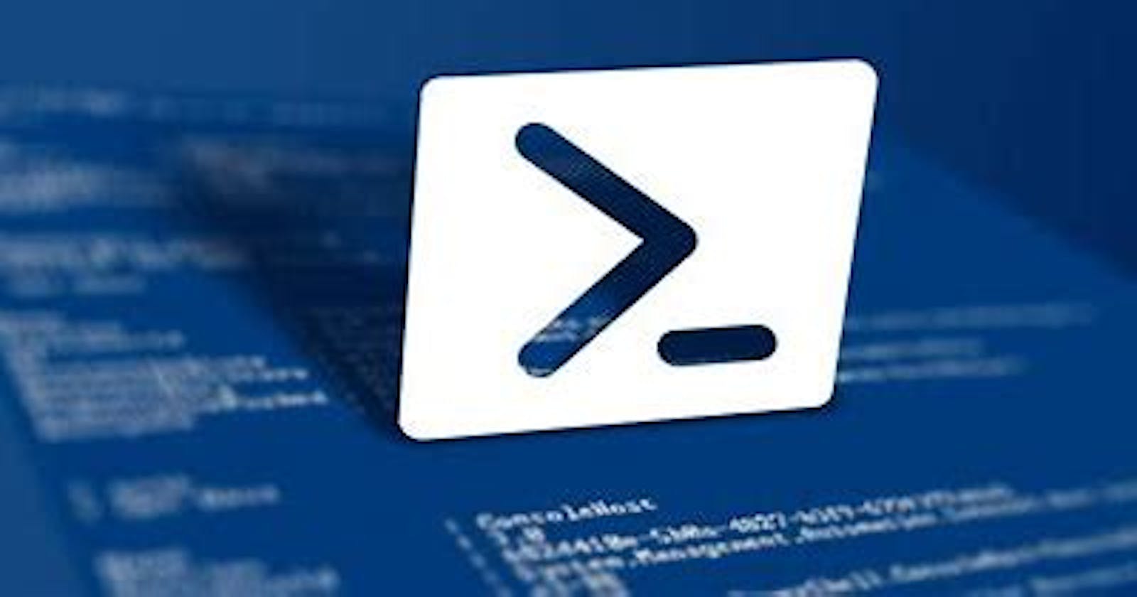 Getting started with PowerShell