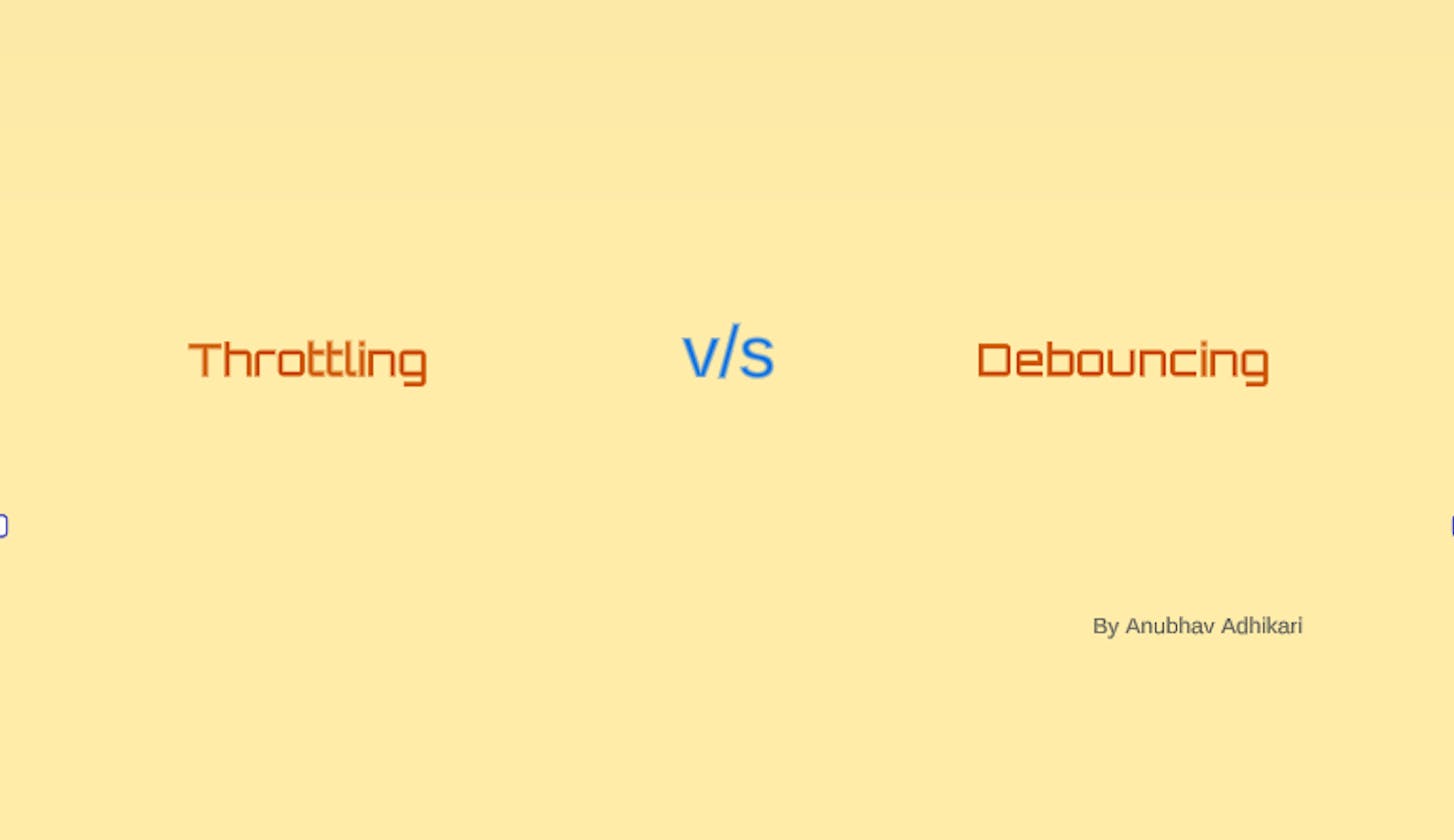 Throttling vs Debouncing in Javascript