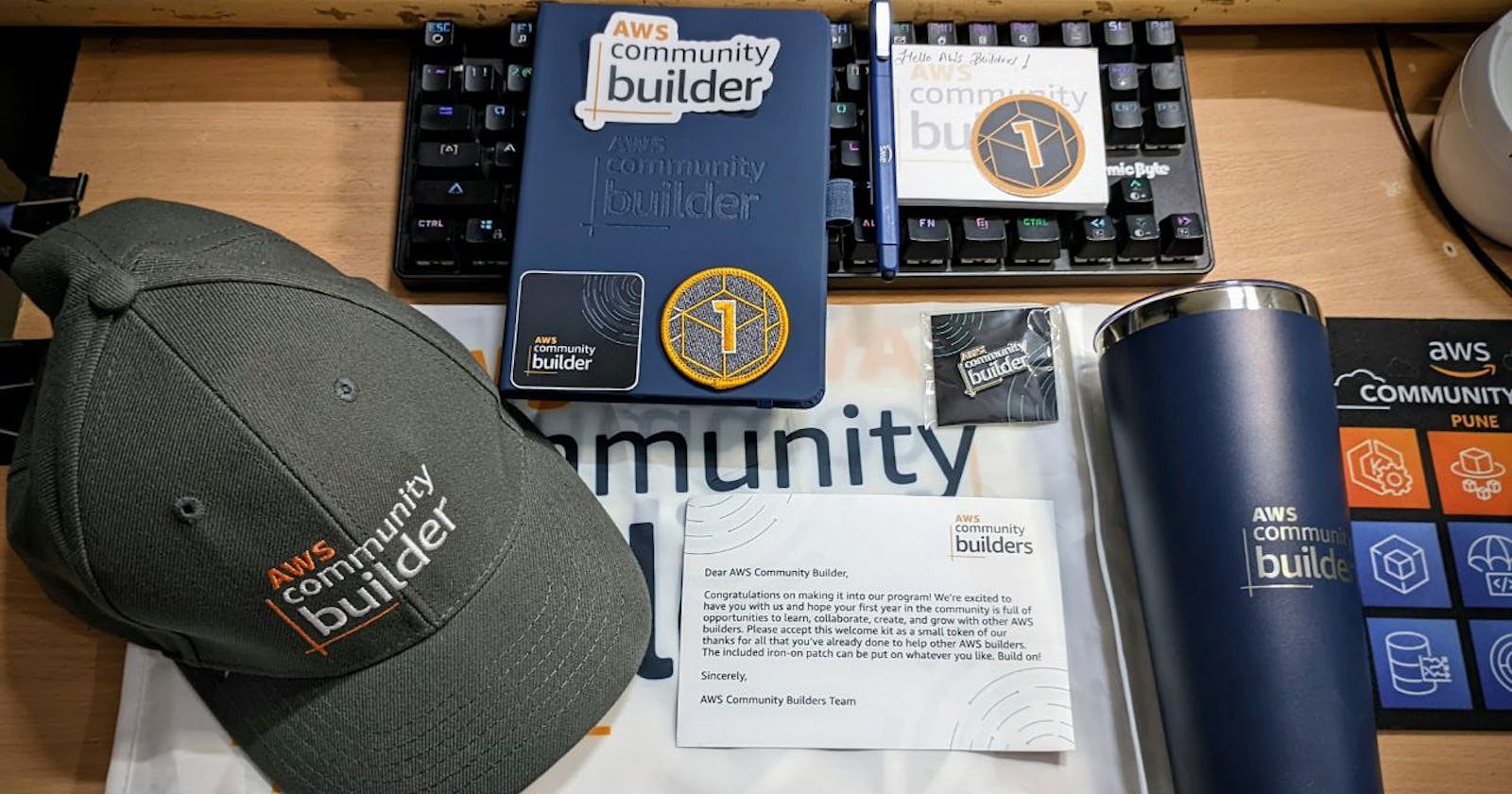 🙏✨ Gratitude Overflowing: Thanks to the AWS Community Builders Welcome Kit! ✨🙏
