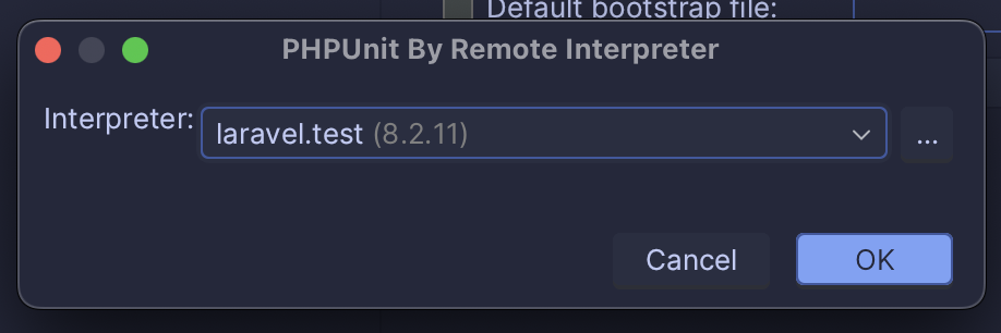 PHPUnit remote interpreter