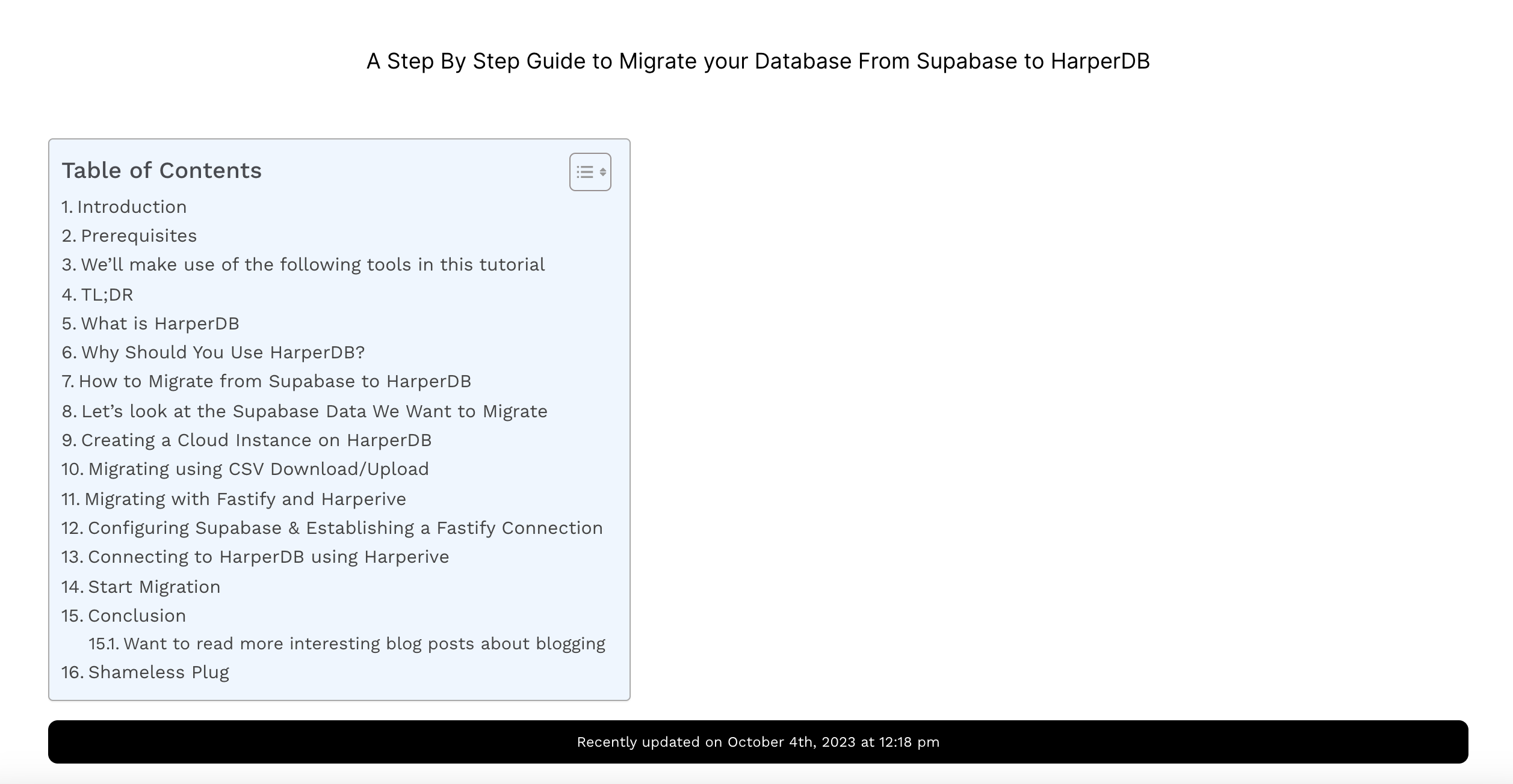 Technical-writing-examples-Supabase-to-HarperDB-migration
