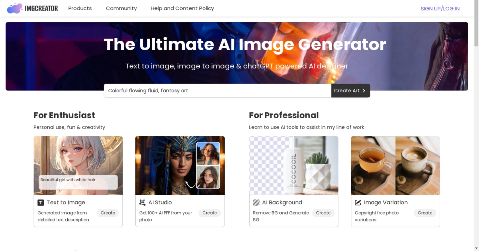 Unlock Your Creative Potential with ImgCreator.AI: The AI Image Generator