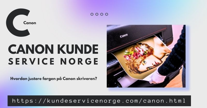Hvordan justere fargen på Canon skriveren?