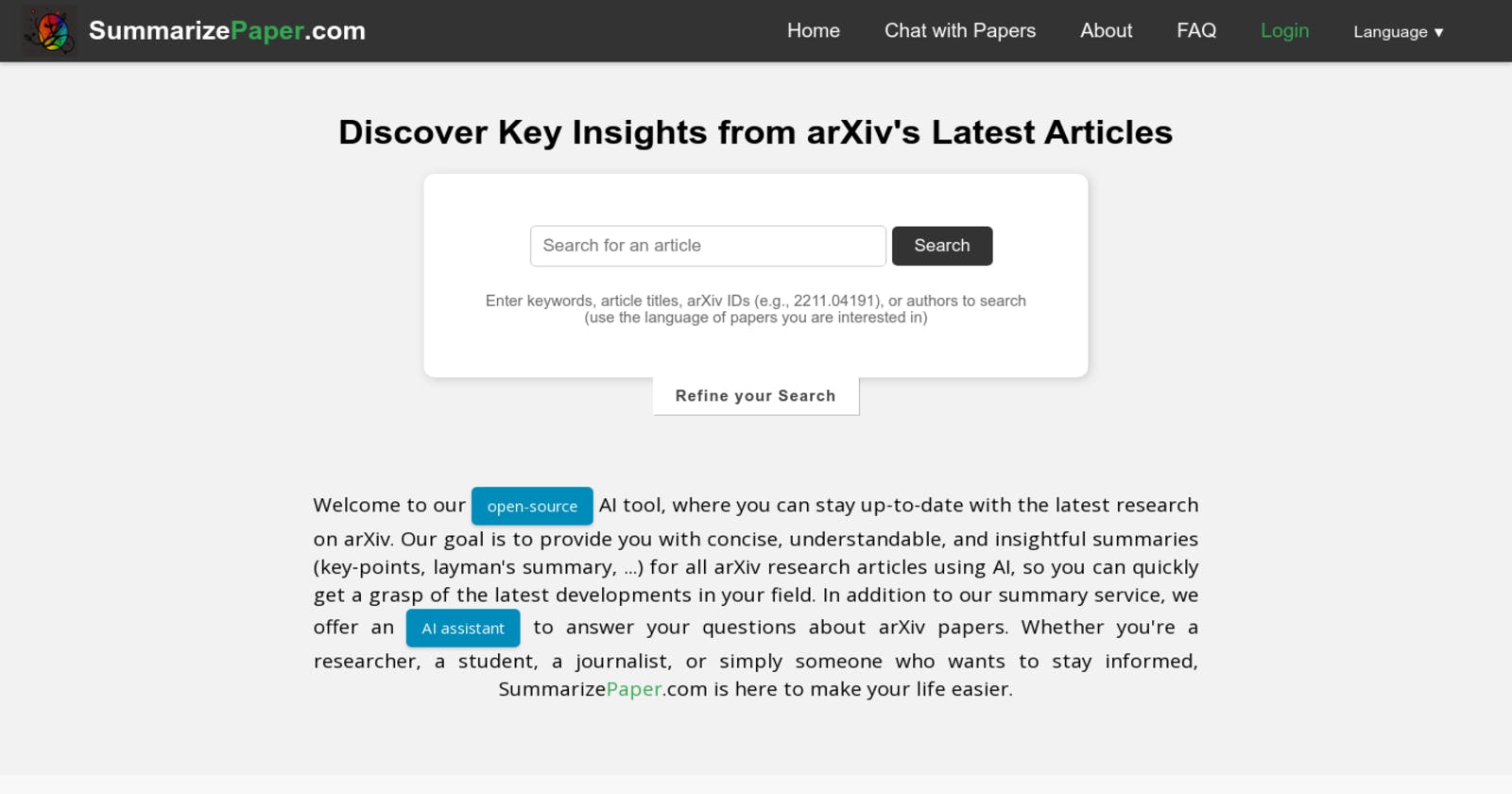 Unlocking Research Insights with SummarizePaper.com: Your Guide to AI-Powered arXiv Paper Summaries