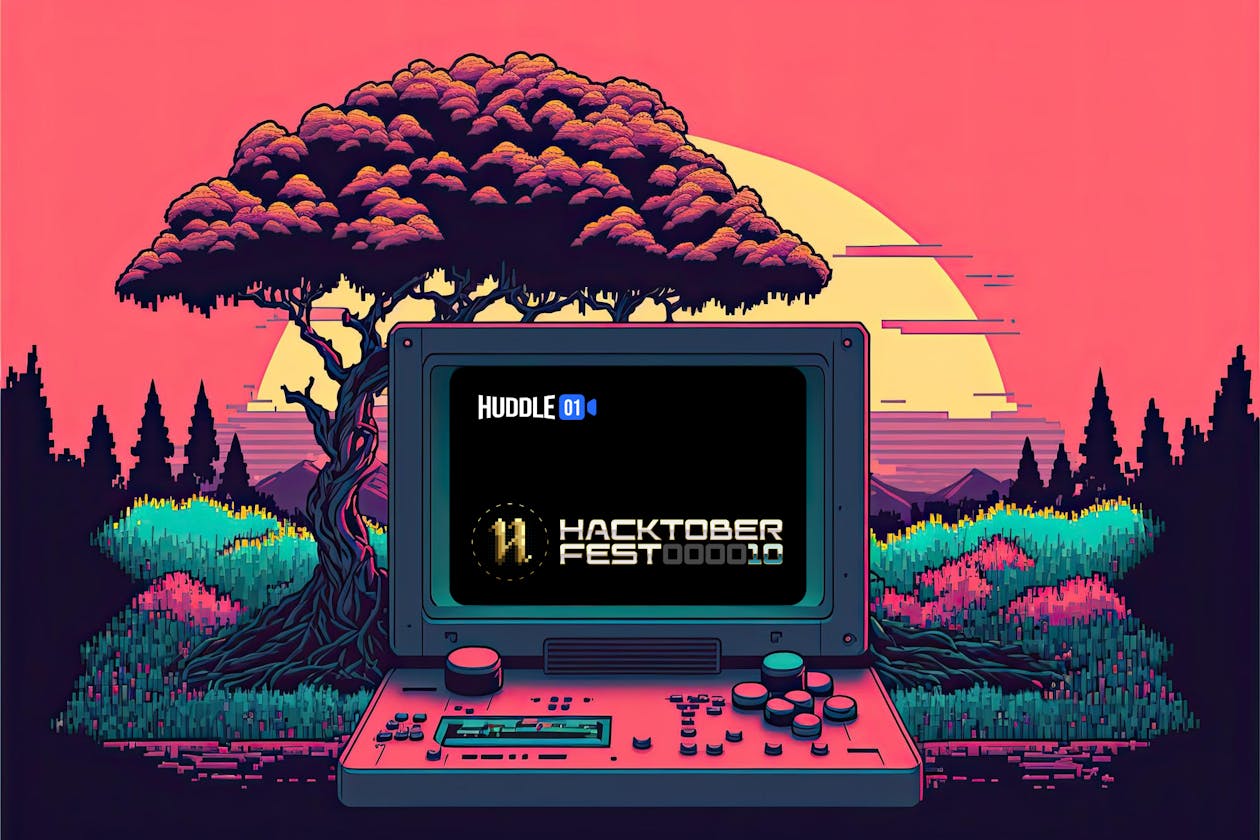 Huddle01 is Joining the Open Source Movement with Hacktoberfest 2023 [Free Swag Included]