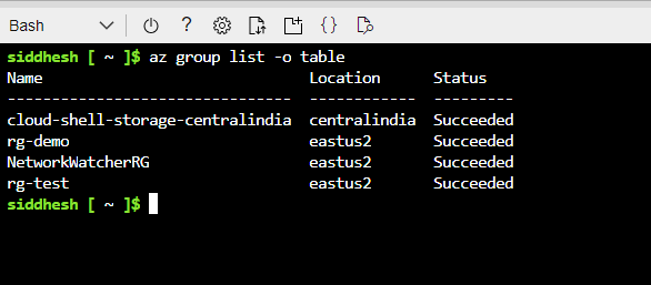 Azure CLI commands cheatsheet