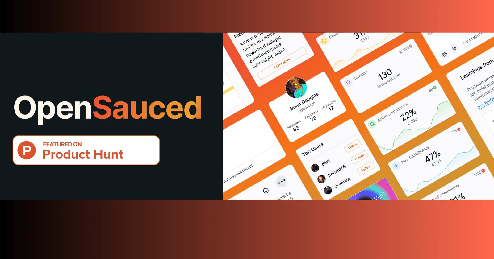 OpenSauced is Now Live on Product Hunt: A New Era for Contributors and Maintainers! 🚀