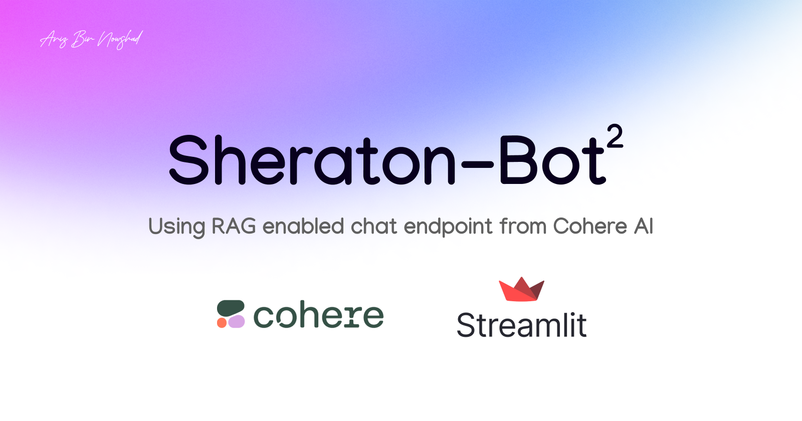 Chatbot developed using RAG enabled chat endpoint from Cohere AI