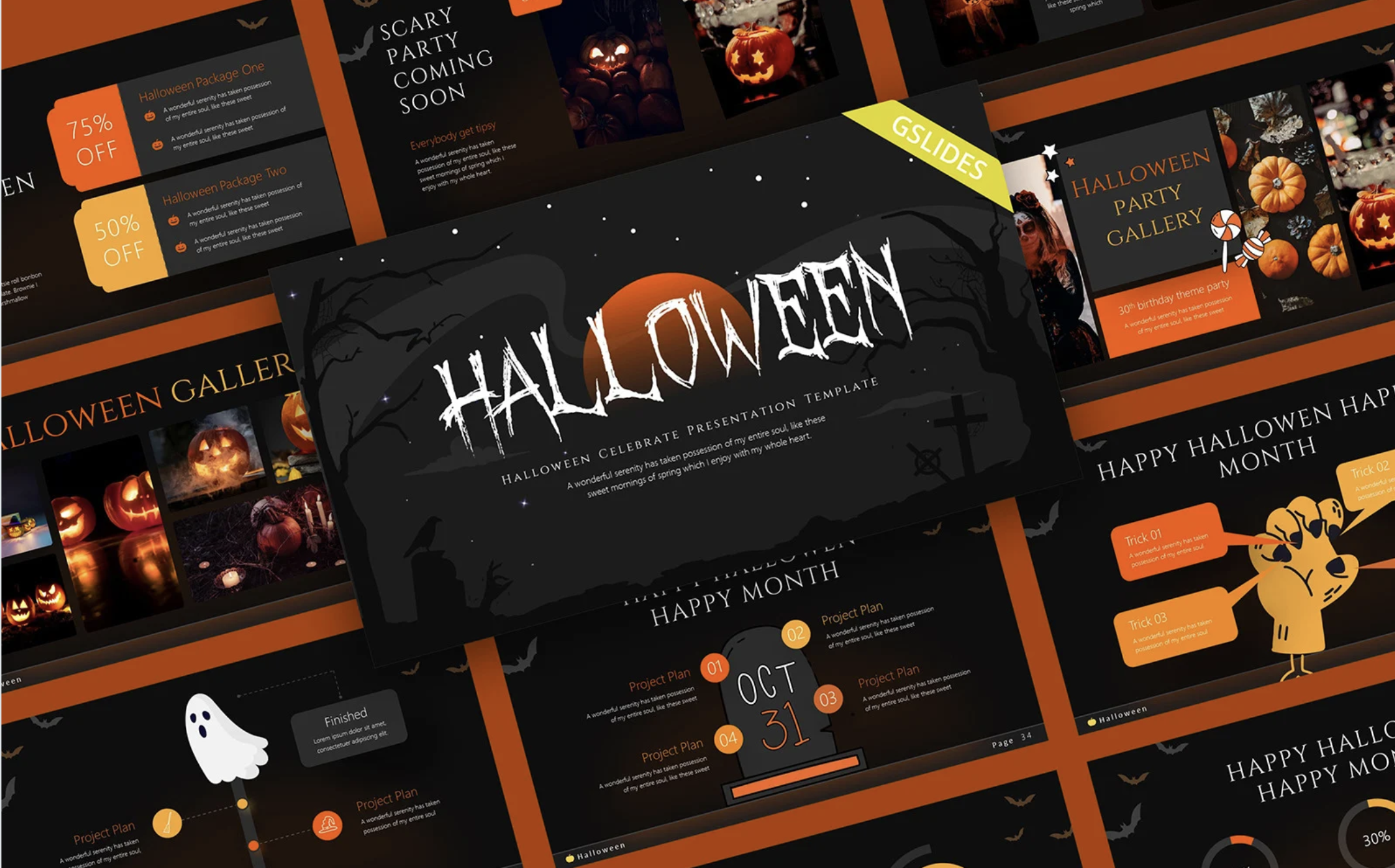 Halloween Google Slides Templates: A Spooktacular Presentation Experience