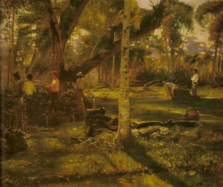 Sapeco da erva-mate, oil painting by Alfredo Andersen