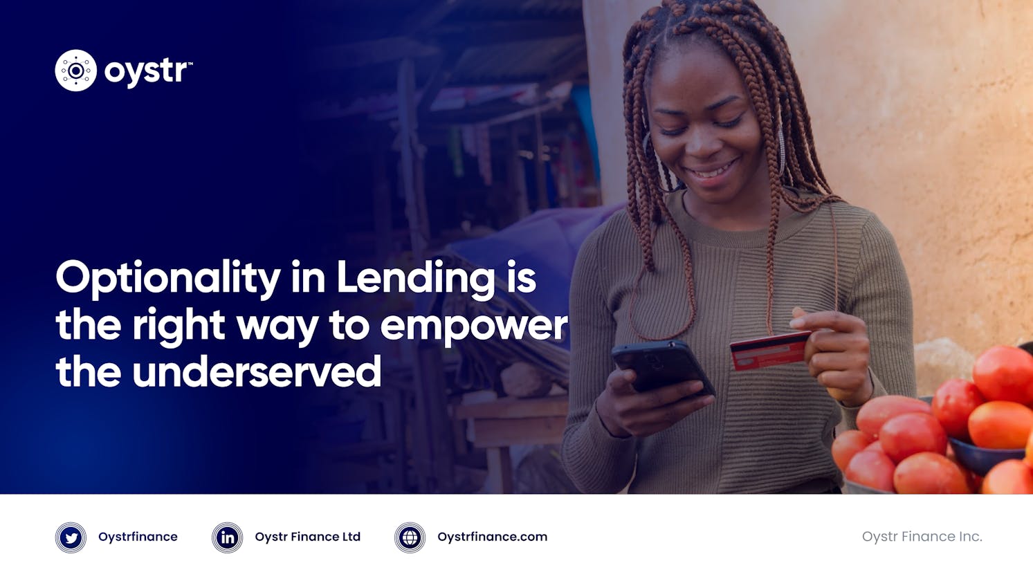 Optionality in Lending is the right way to empower the underserved