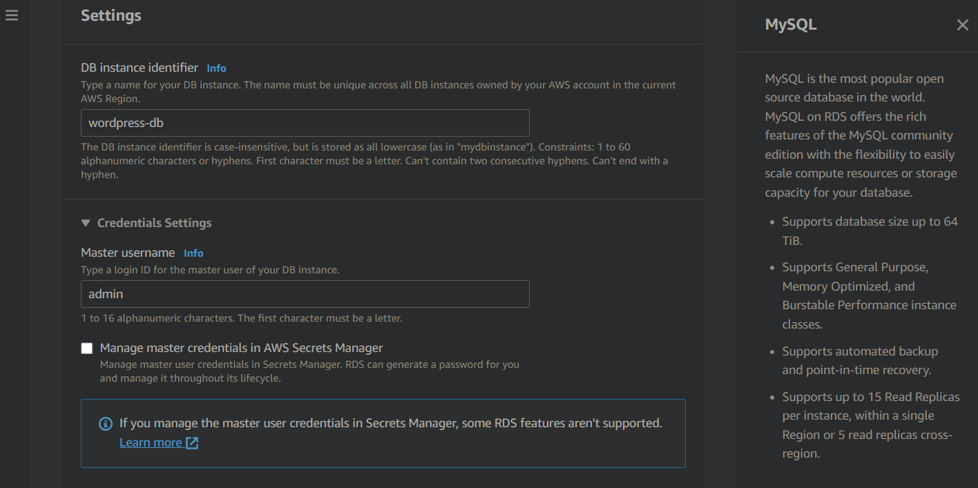 Deploy WordPress Website on AWS EC2 with MySQL RDS