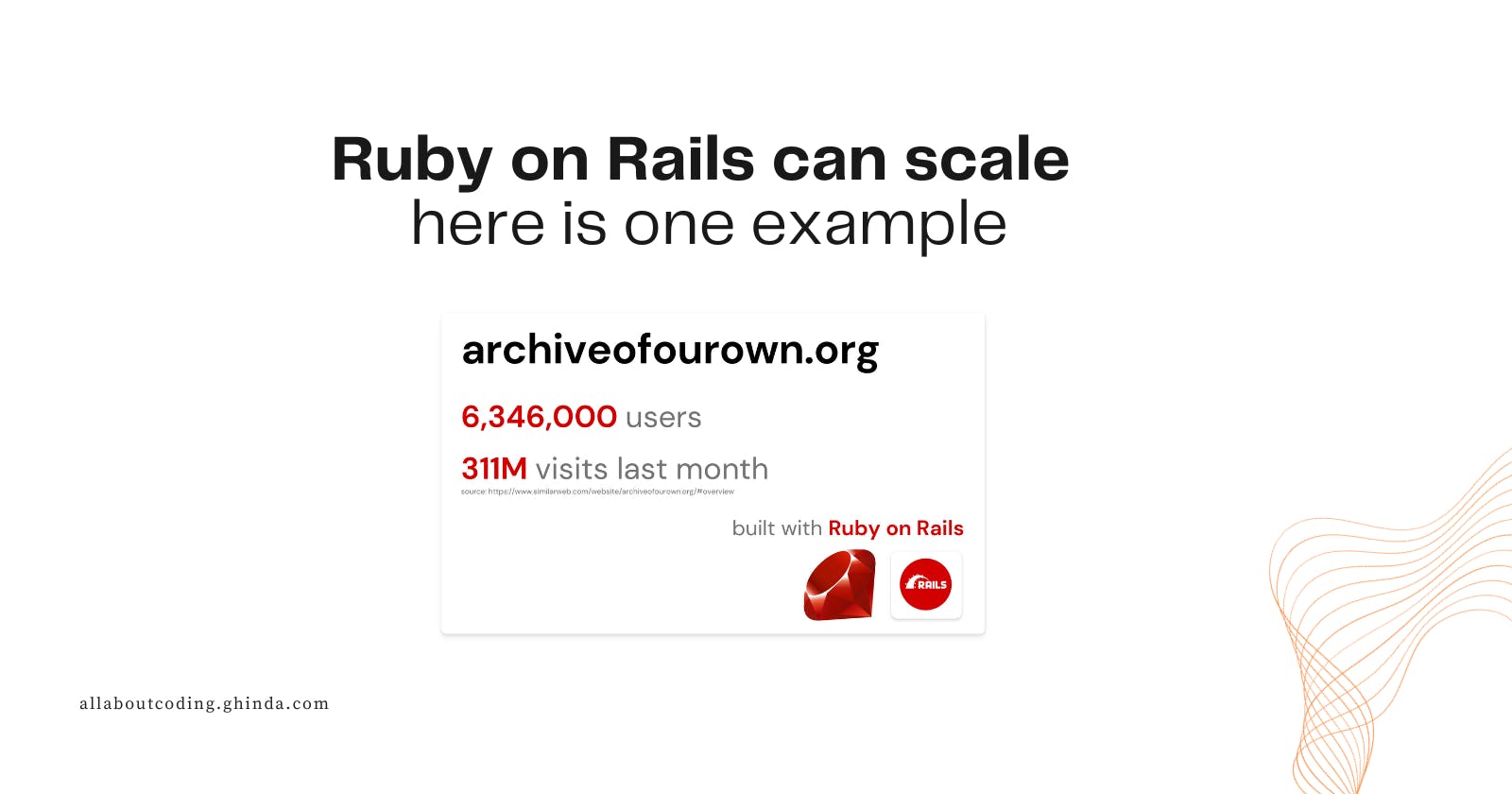 Ruby on Rails can scale - here is one example