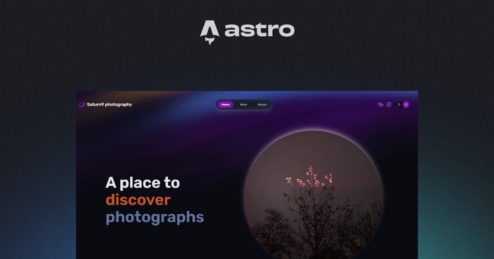 Photography portfolio built with Astro
