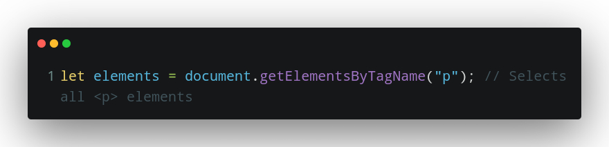Accessing the DOM through the Tags