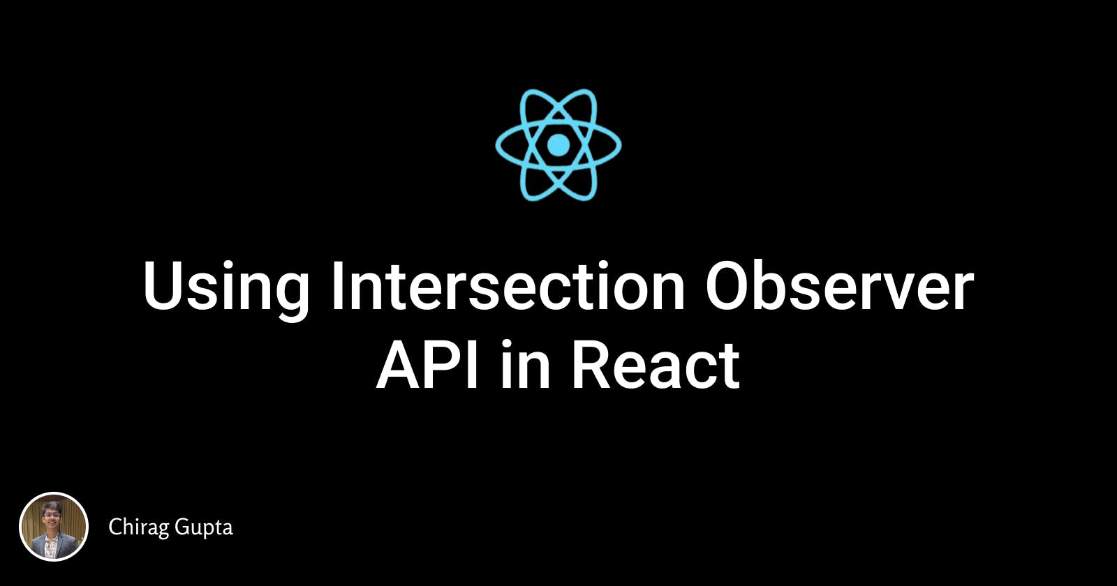 Using Intersection Observer API in React