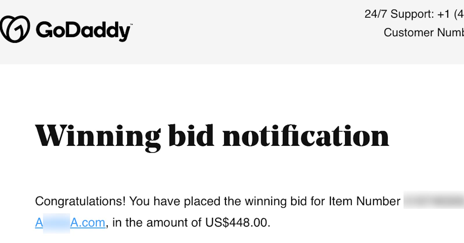 I just spent over $500 on a GoDaddy domain auction