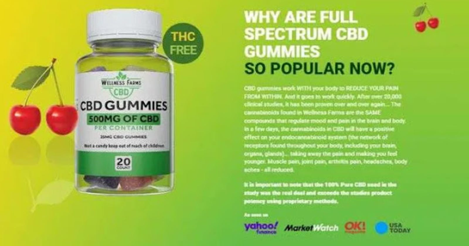 Wellness Farms CBD Gummies Ingredients Side Effects Fake Price?
