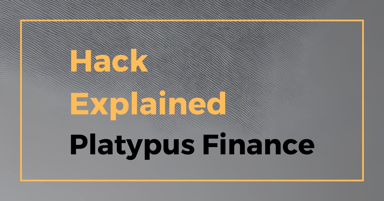 Platypus Finance: Third Time (Un)lucky