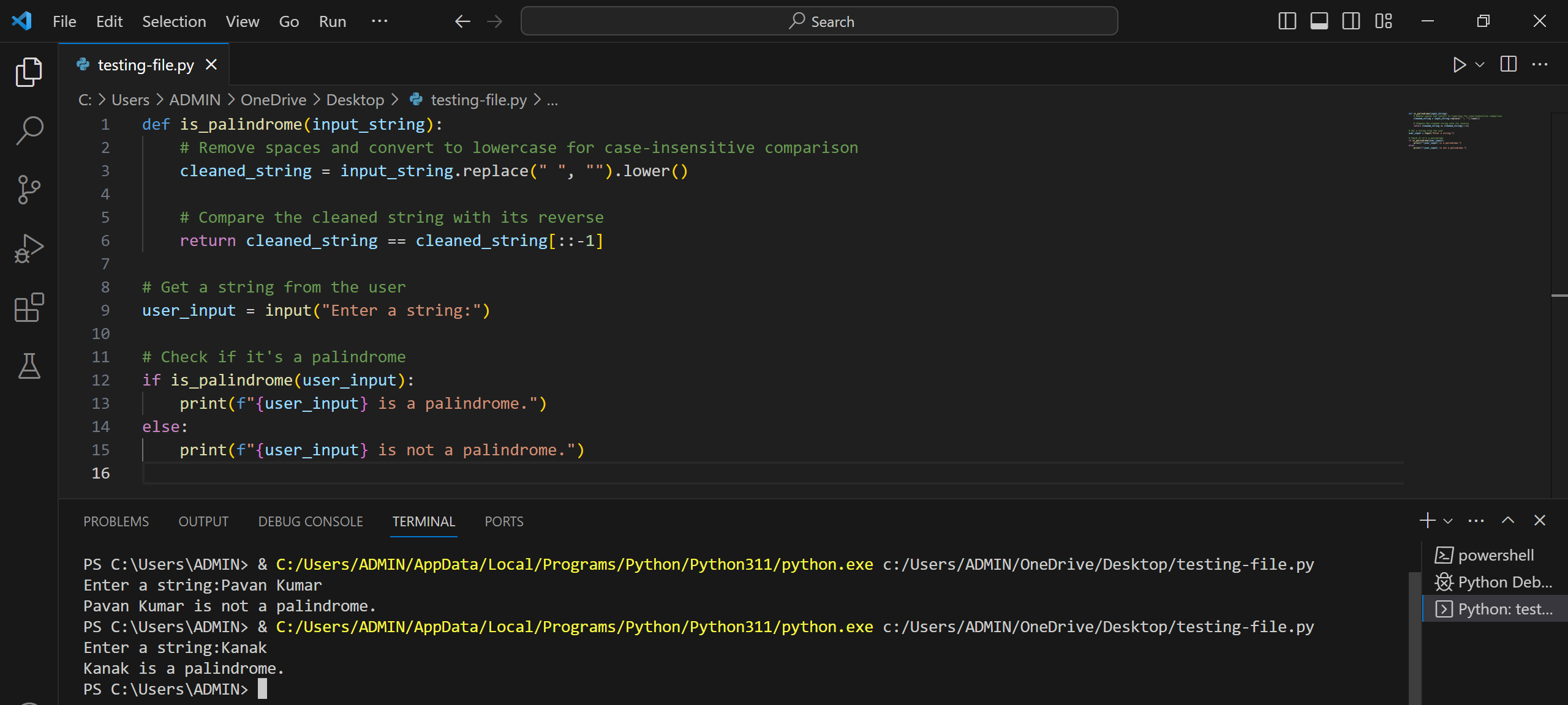 python Day 1 : Assignment