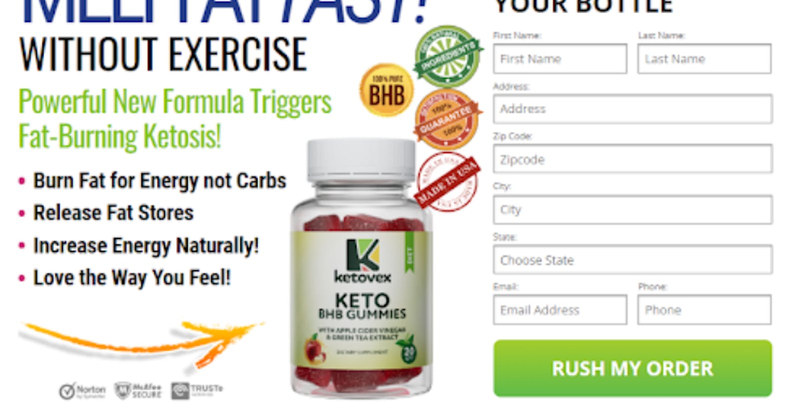 Ketovex Keto BHB Gummies:- Natural Diet, Weight Loss Tips, Effective Benefits & Buy!