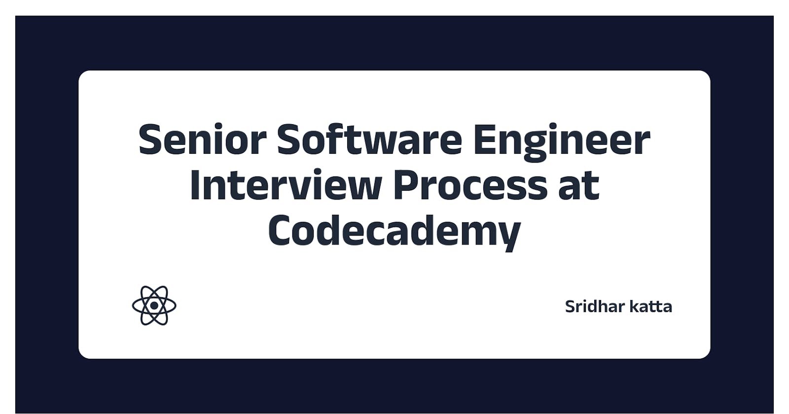 Cracking the Code: My Senior Software Engineer Interview Experience at Codecademy