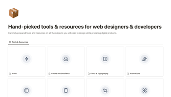 Hand-picked tools & resources for web designers & developers