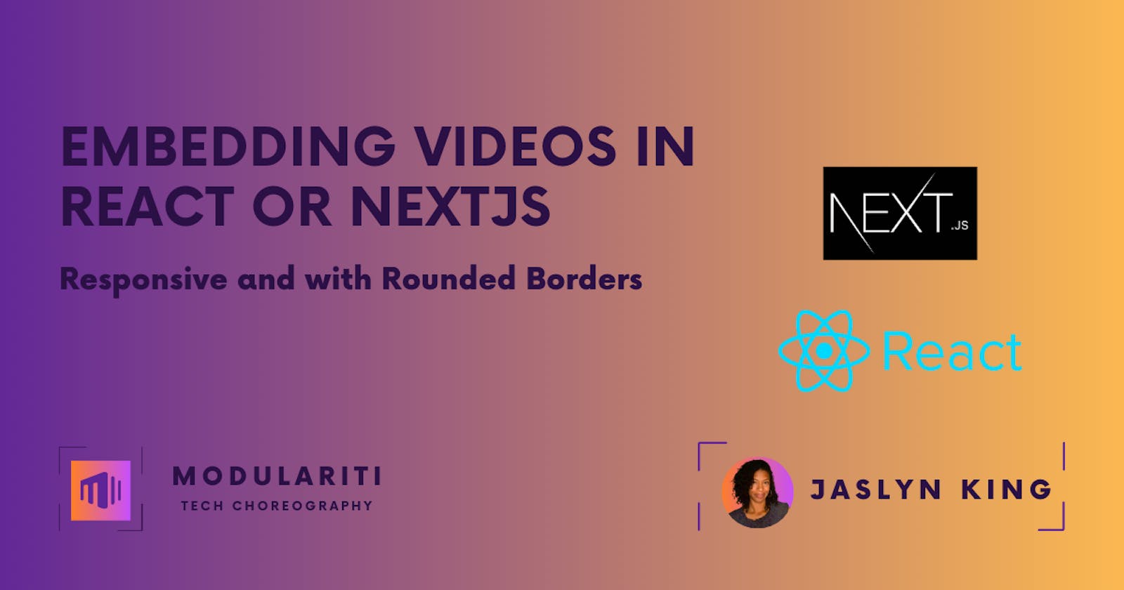 Embedding Videos in React or Nextjs that are Responsive and have a Rounded Border Radius