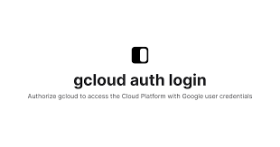 gcloud auth login using CLI