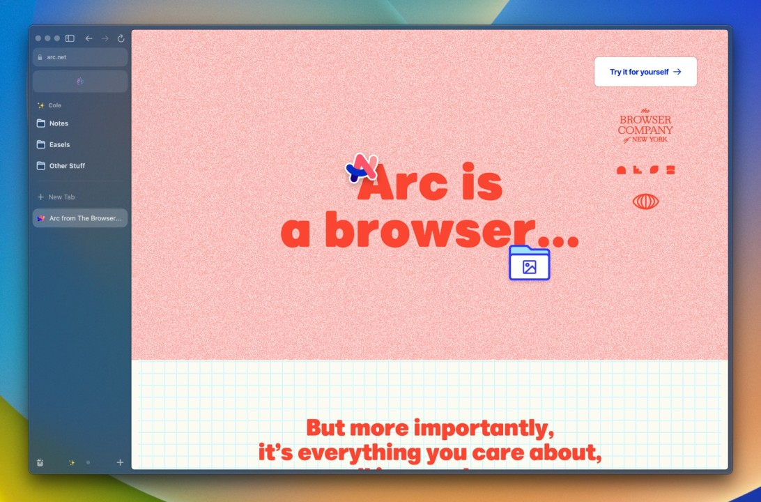 Arc browser
