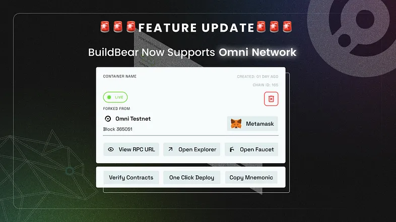 Exciting News! BuildBear Now Supports Omni Testnet!