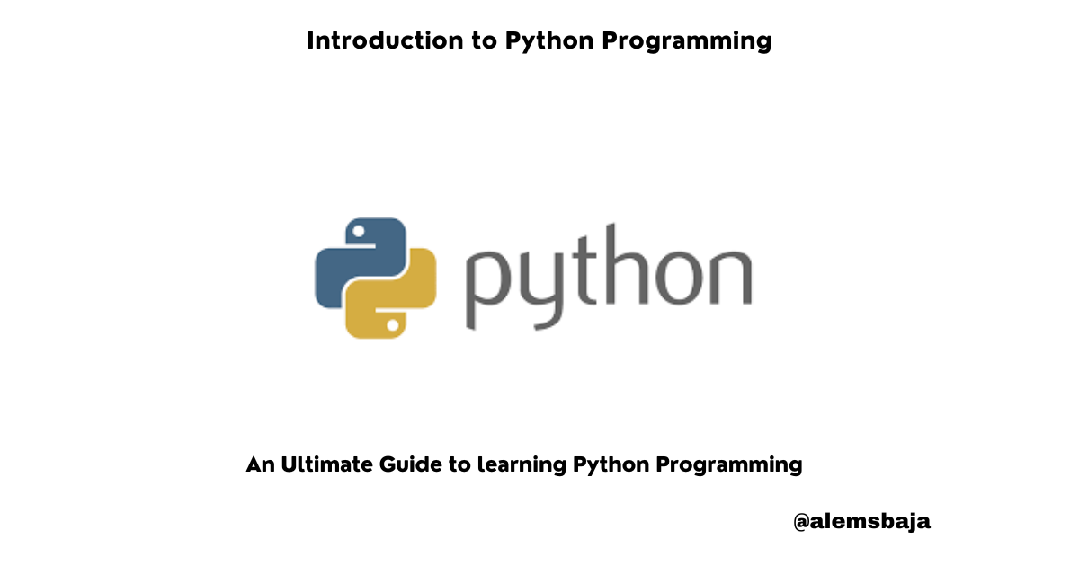 Introduction To Python Programming