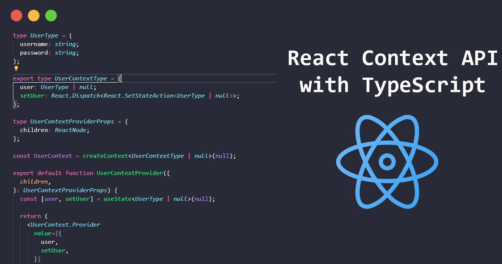 React Context API with TypeScript